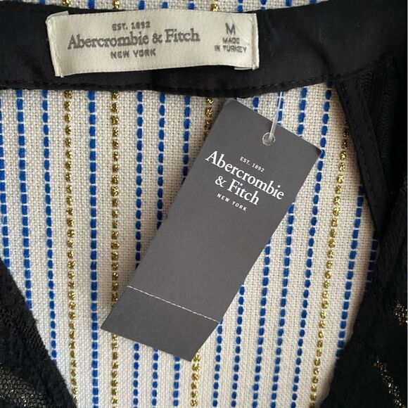 Abercrombie & Fitch black and gold sleeveless dress size medium - Picture 16 of 16